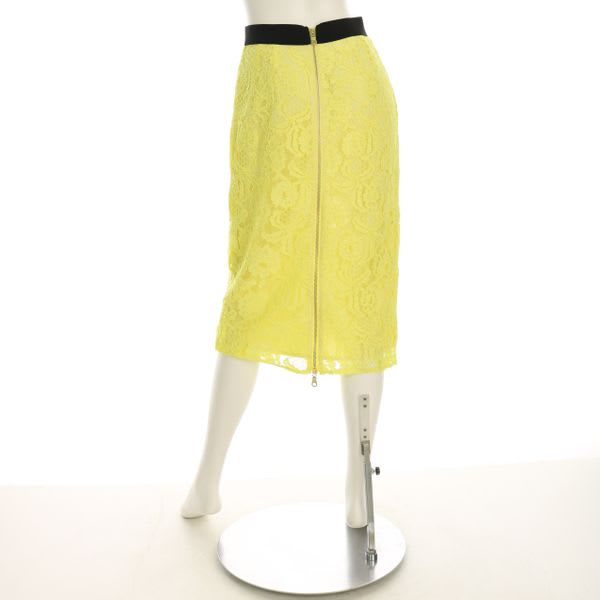 ダブルジップ総レースタイトスカート