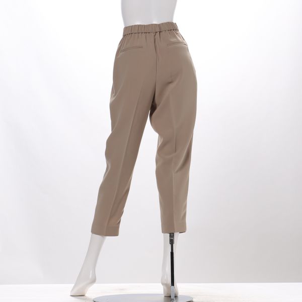 バックゴムタック入りテーパードパンツ