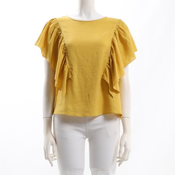 フリルデザインブラウス