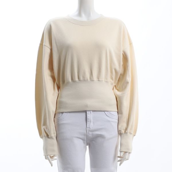 バックジップデザインウエストリブプルオーバー