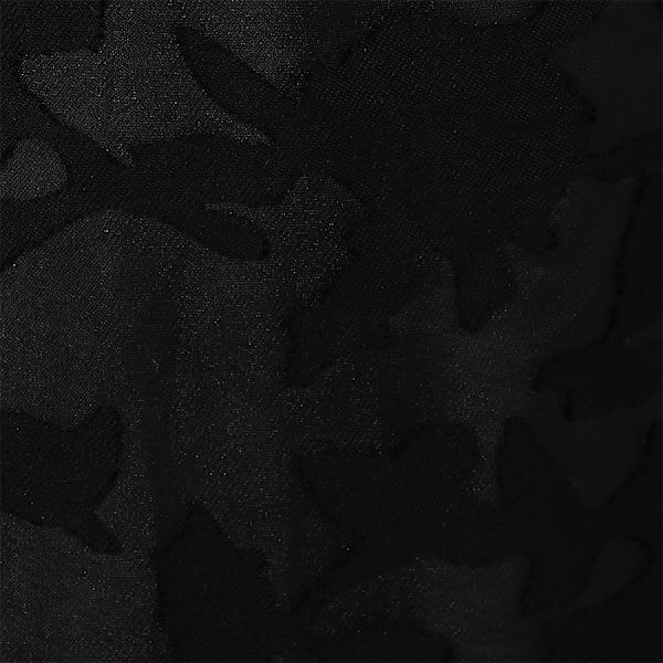 シアー織り柄Aラインスカート