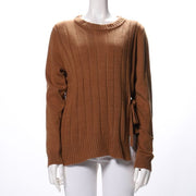 サイドリボンニット