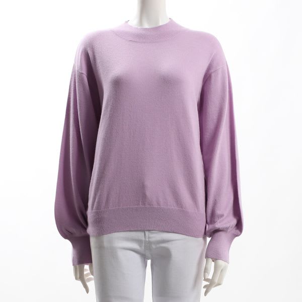 ドロップショルダーハイネックニット