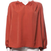 ポリギャザーデザインブラウス