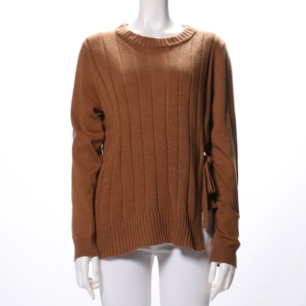 サイドリボンニット