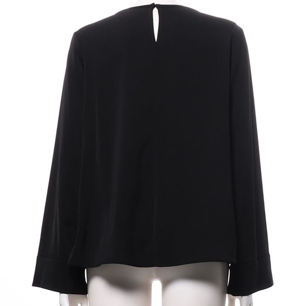 カットアウトデザインワイドスリーブブラウス