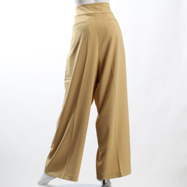 ストレッチツイルハイウエストワイドパンツ