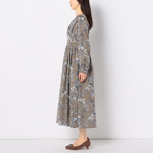 花柄カシュクールデザインワンピース