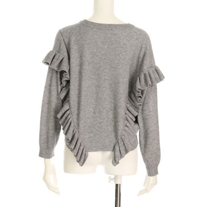 フリルデザインニット