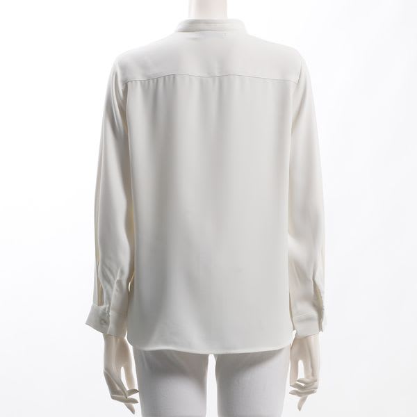 バンドカラーブラウス