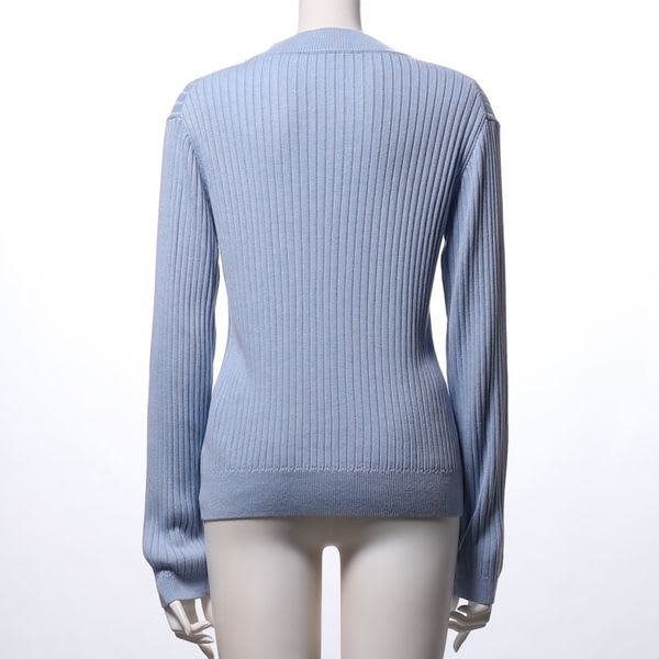 パールネックラインニット