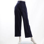 飾りフラップポケットストレートパンツ