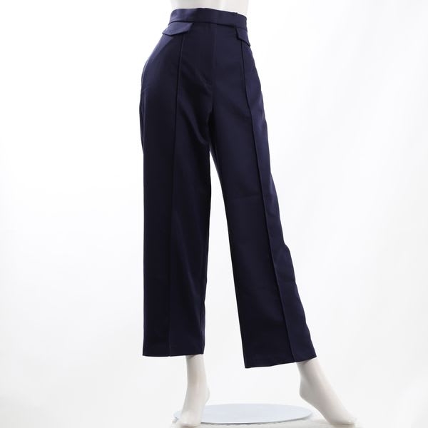 飾りフラップポケットストレートパンツ