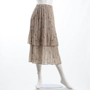 フリルプリーツ重ねスカート
