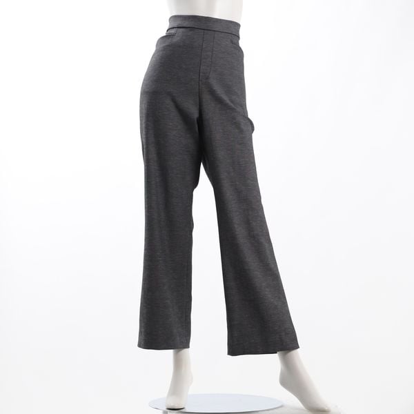 シンプルシルエットスリットパンツ