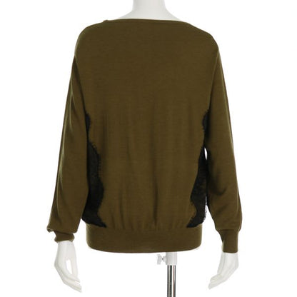 脇レースニットプルオーバー