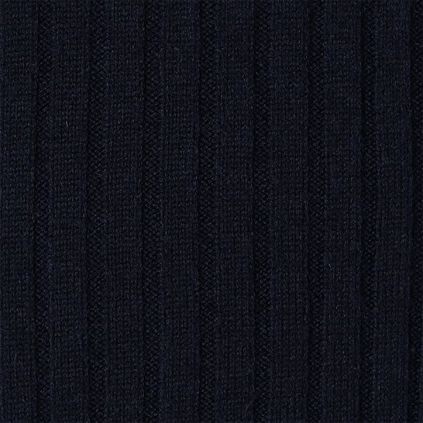 シンプルクルーネックリブニット