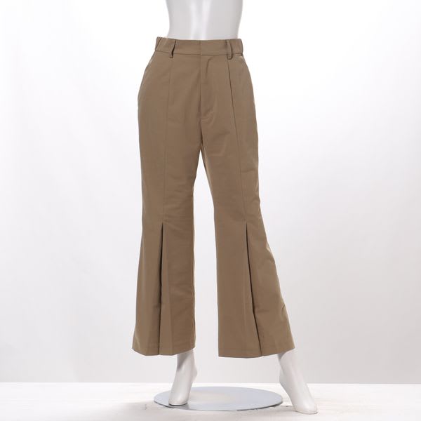 裾デザインフレアパンツ