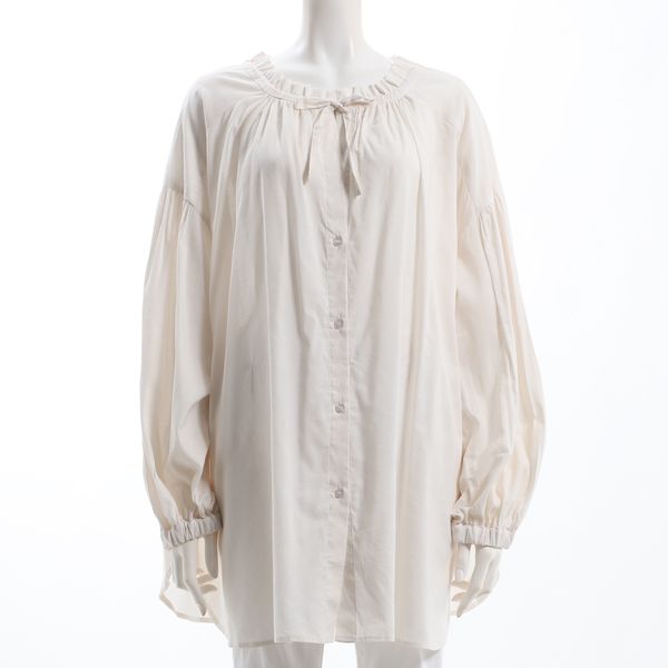 オーバーサイズネックデザインブラウス