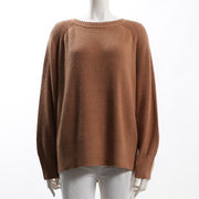 ラグランスリーブボートネックニット