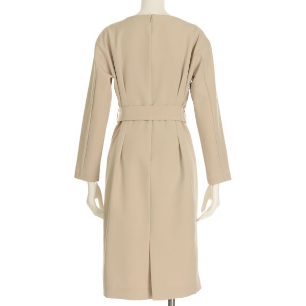 ベルト付きワンピース