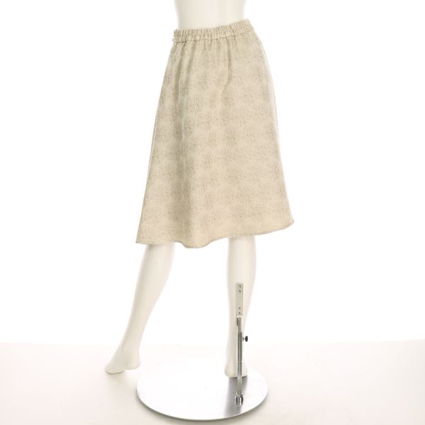 織り柄ジャガードフレアスカート