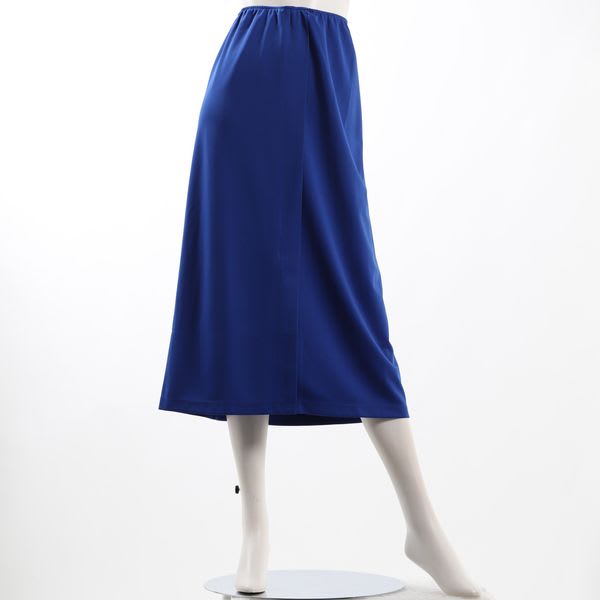 ウエストゴムストレッチフロントスリットナロースカート