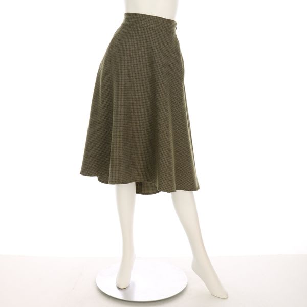 チェック柄フィッシュテールスカート