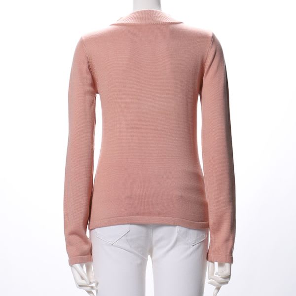 シンプルデザインクルーネックニット