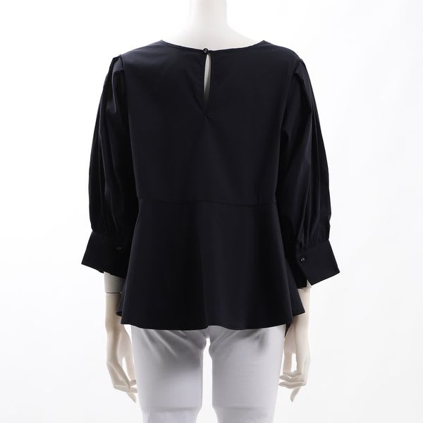 ボリューム袖切り替えデザインブラウス