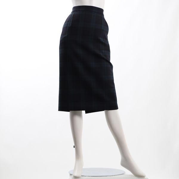 チェック柄タイトスカート