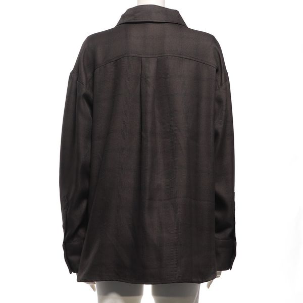 ダブルジップチェック柄シャツジャケット
