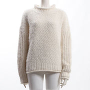 ドロップショルダーオフネックニット