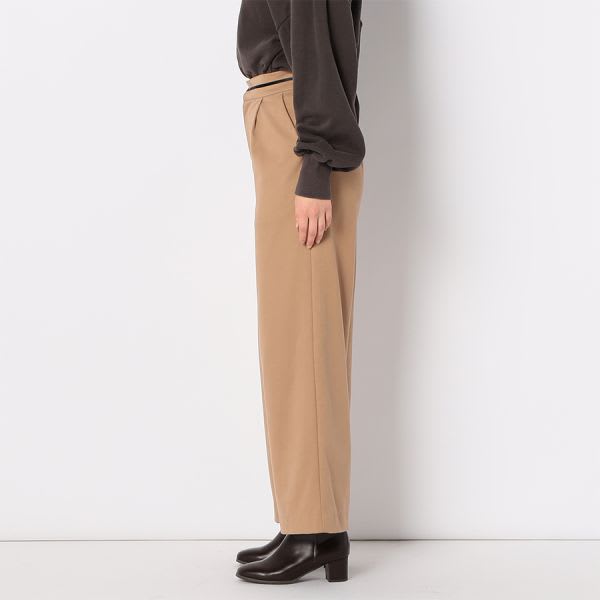 バイカラーデザインワイドパンツ