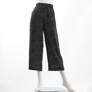 ランダムドット柄セミワイドパンツ