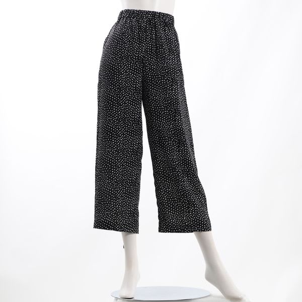 ランダムドット柄セミワイドパンツ