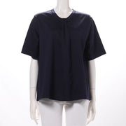 ボウタイ風デザインカットソー