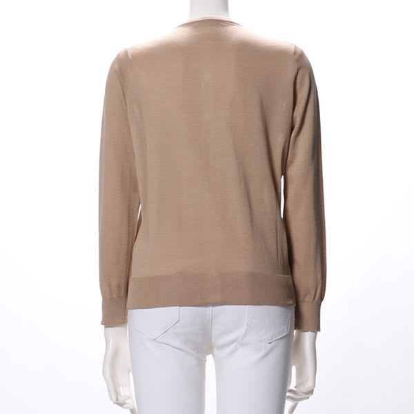 サラリとした着心地のクルーネックカーディガン