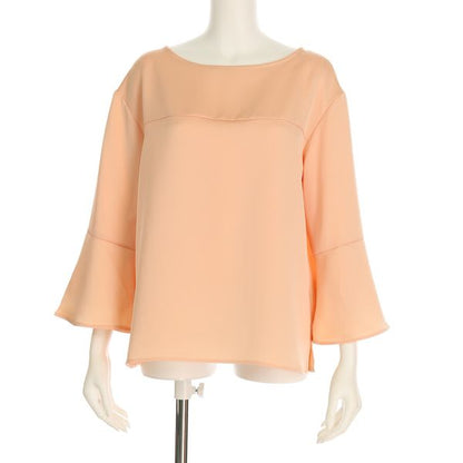 ベルスリーブボートネックブラウス