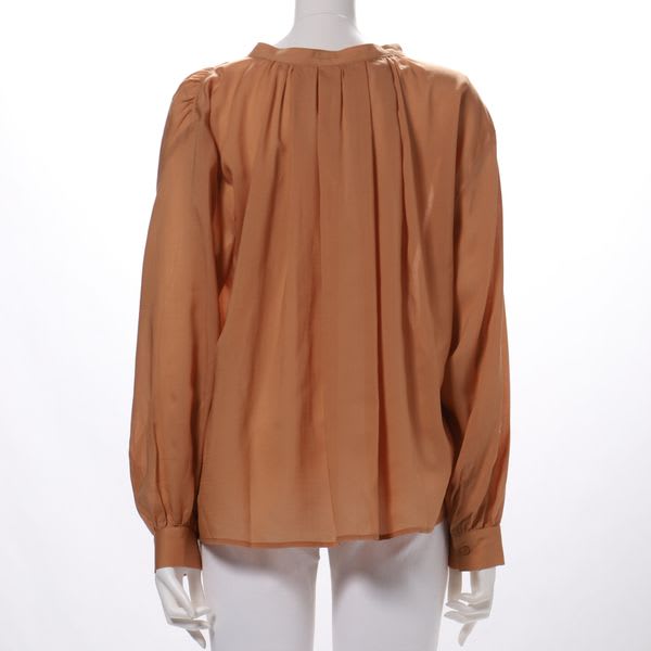 テンセルローン前開きブラウス