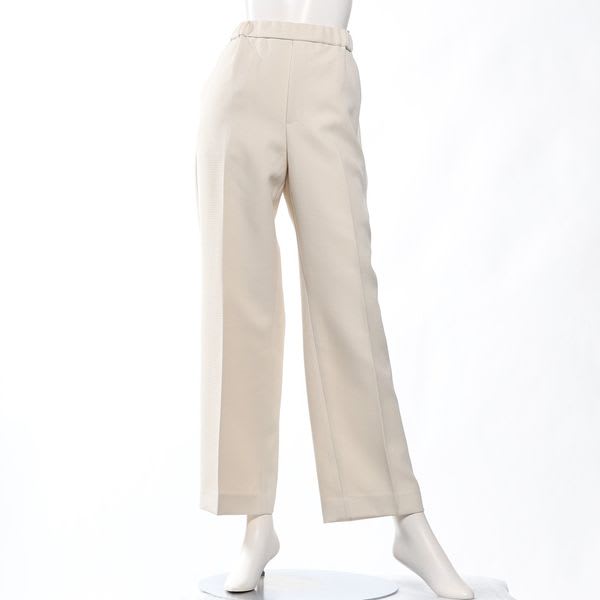 【セットアップ】織り柄ストレートパンツ