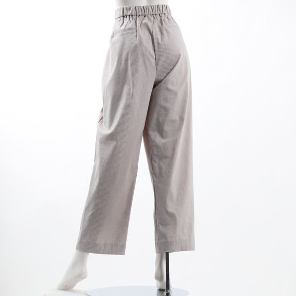 ドビーストライプストレッチテーパードパンツ