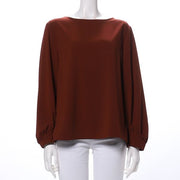 バックボタンブラウス