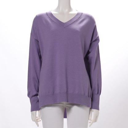 ドロップショルダーVネックニット