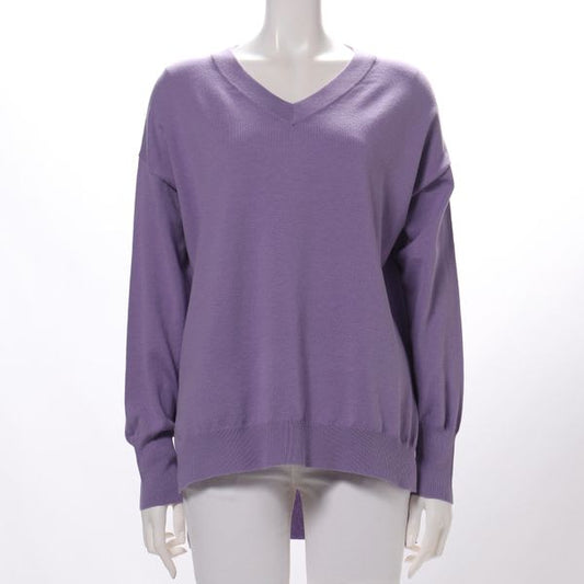 ドロップショルダーVネックニット