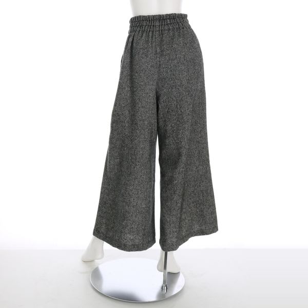 ツイードハイウエストワイドパンツ