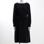 ウエストリボンバックスリットワンピース