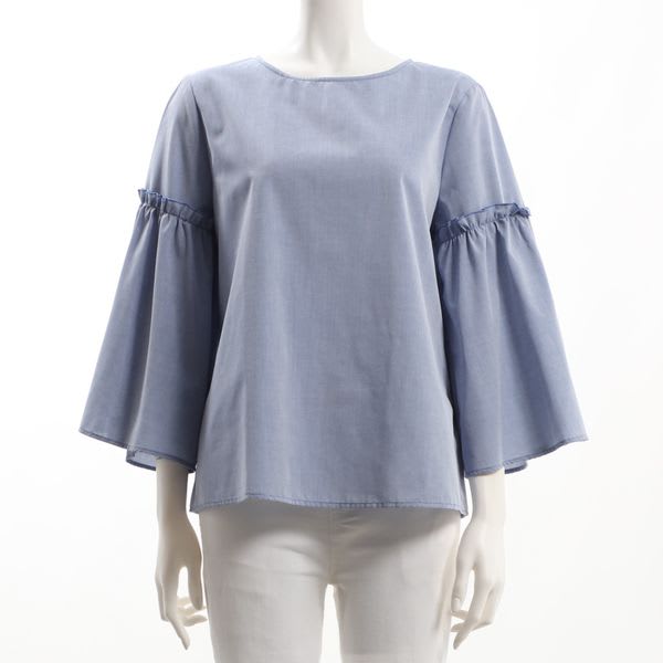 フレアスリーブブラウス