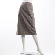 チェック柄セミタイトスカート