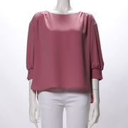 バックテールデザインブラウス